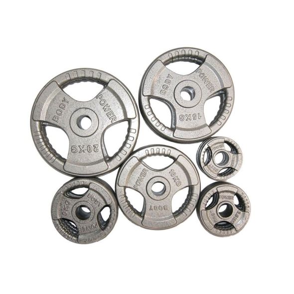 Body Power 165Kg Tri-Grip Olympic Weight Plate Set