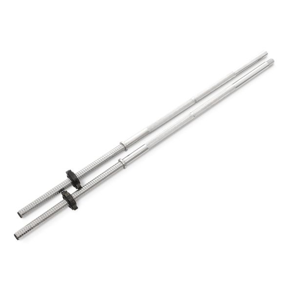 Body Power 5' Hollow 2 Piece Standard Spinlock Bar with Collars