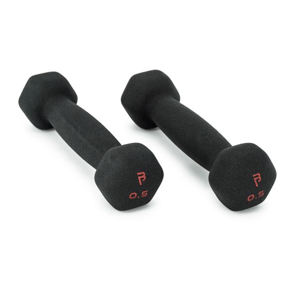 Body Power 0.5Kg Neoprene Hex Dumbbells (x2)