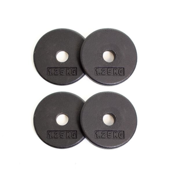 Body Power 1.25Kg Pro-Style Standard Weight Plates (x4)