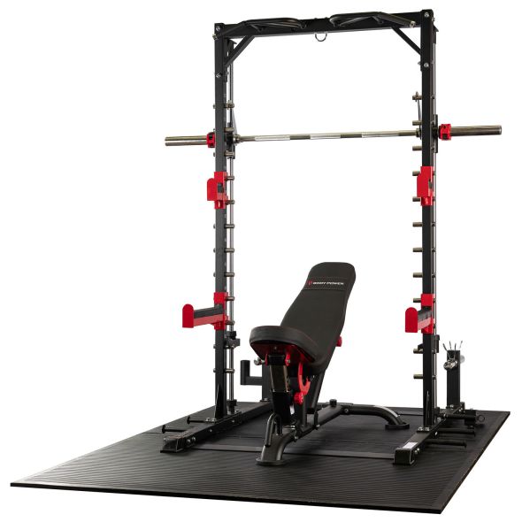 Body Power Smith Half Rack with Bench