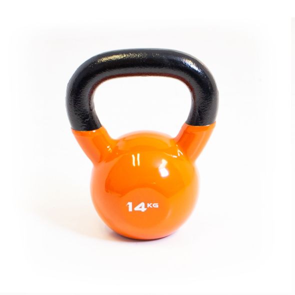 Body Power 14kg Vinyl Coated Kettlebell