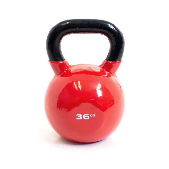 Body Power 36kg Vinyl Coated Kettlebell
