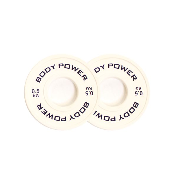 Body Power 0.5Kg Coloured Fractional Olympic Disc (x2)