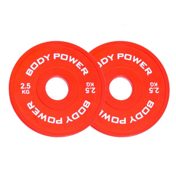 Body Power 2.5Kg Coloured Fractional Olympic Disc (x2)