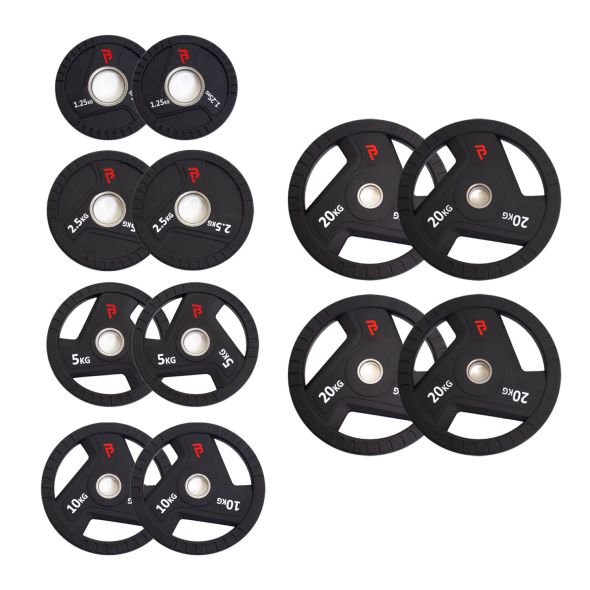 Body Power 117.5kg Urethane Olympic Weight Plate Set