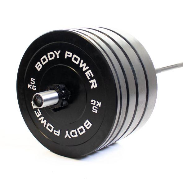 Body Power 170Kg Solid Rubber Olympic Weight Set
