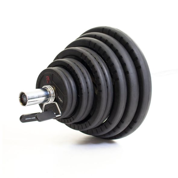 Body Power 145kg Rubber Tri-Grip Olympic Weight Set