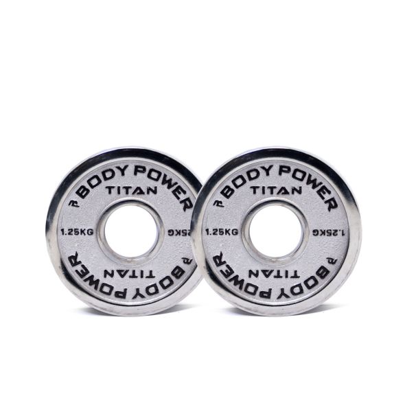 Body Power TITAN Calibrated Cast Iron Olympic Plate 1.25kg (x2)