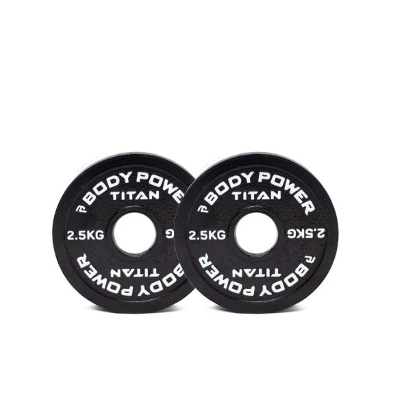 Body Power TITAN Calibrated Cast Iron Olympic Plate 2.5kg (x2)