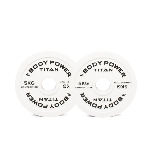 Body Power TITAN Calibrated Cast Iron Olympic Plate 5kg (x2)