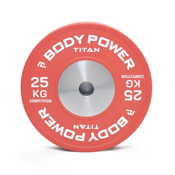 Body Power TITAN Competition Bumper Plate 25kg (x1)