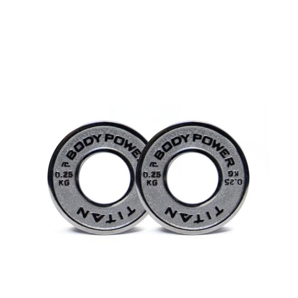 Body Power TITAN Calibrated Cast Iron Olympic Plate 0.25kg (x2)