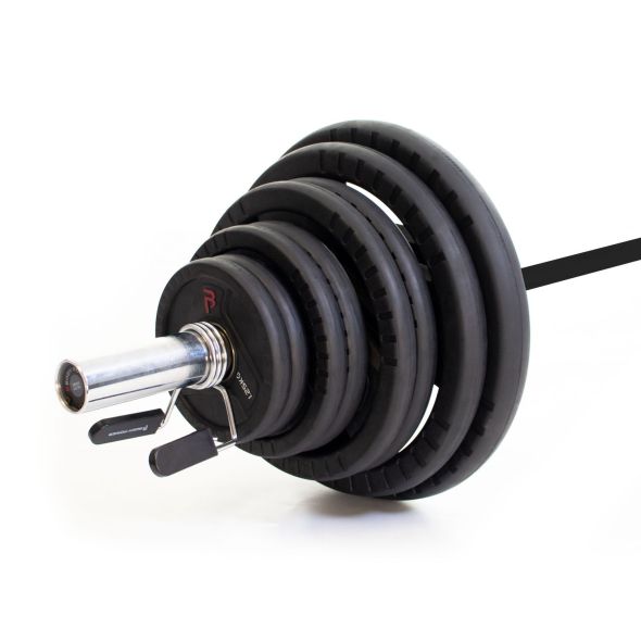 Body Power 105kg Rubber Tri-Grip Olympic Weight Set