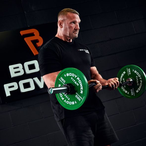 Body Power TITAN Helicon EZ Curl Olympic Barbell