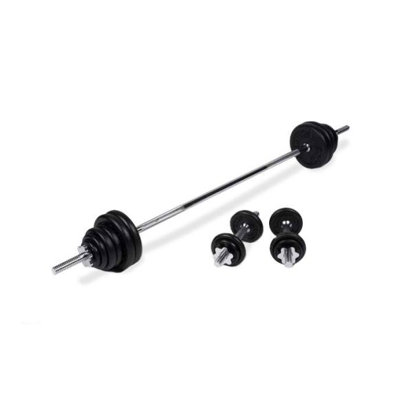 Body Power 51kg 6ft Spinlock Weight Set