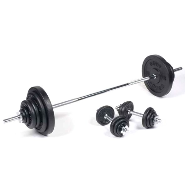 Body Power 101kg 6ft Spinlock Weight Set