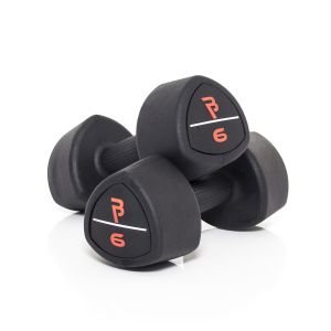 Body Power 6Kg Studio Rubber Dumbbells (x2)