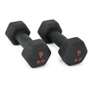 Body Power 3Kg Neoprene Hex Dumbbells (x2)