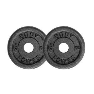 Body Power 1.25Kg Cast Iron Standard Weight Plates (x2)