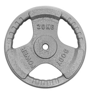 Body Power 20Kg Standard Tri Grip Weight Plates (x2)