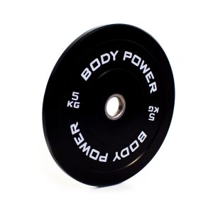 Body Power 5Kg Solid Rubber Olympic Weight Plate (x1)