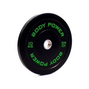 Body Power 10Kg Solid Rubber Olympic Weight Plate (x1)