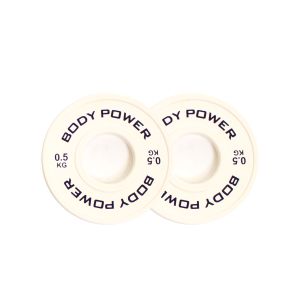 Body Power 0.5Kg Coloured Fractional Olympic Disc (x2)
