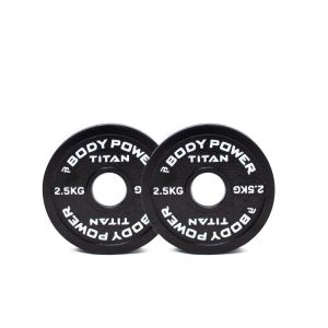 Body Power TITAN Calibrated Cast Iron Olympic Plate 2.5kg (x2)