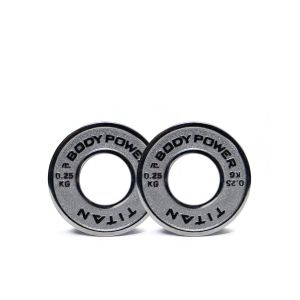 Body Power TITAN Calibrated Cast Iron Olympic Plate 0.25kg (x2)