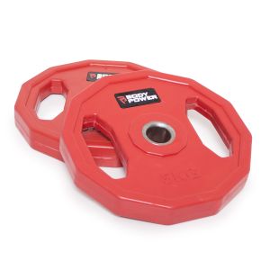 Body Power 5Kg Classic Rubber Studio Plates (x2)