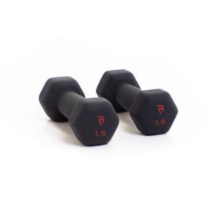 Body Power 1.5Kg Neoprene Hex Dumbbells (x2)
