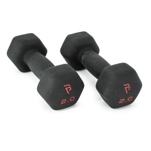 Body Power 2Kg Neoprene Hex Dumbbells (x2)