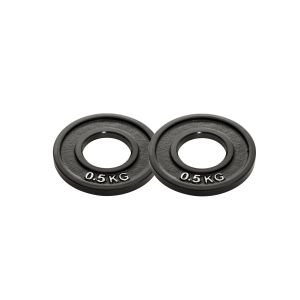 Body Power 0.5Kg Machined Cast Iron Olympic Weight Plates (x2)