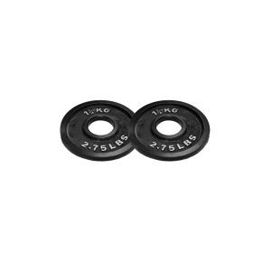 Body Power 1.25Kg Machined Cast Iron Olympic Weight Plates (x2)