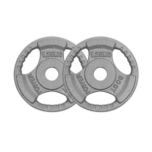 Body Power 1.25Kg Standard Tri Grip Weight Plates (x2)