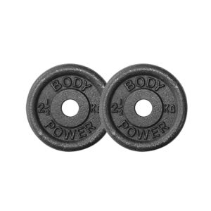 Body Power 2.5Kg Cast Iron Standard Weight Plates (x2)
