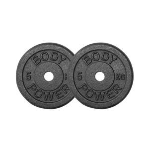Body Power 5Kg Cast Iron Standard Weight Plates (x2)
