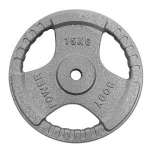 Body Power 15Kg Standard Tri Grip Weight Plates (x2)