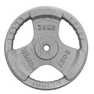Body Power 25Kg Standard Tri Grip Weight Plates (x2)