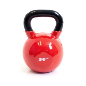 Body Power 36kg Vinyl Coated Kettlebell
