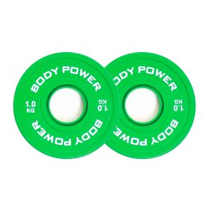 Body Power 1Kg Coloured Fractional Olympic Disc (x2)