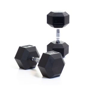 Body Power 22.5Kg Rubber Hex Dumbbells (x2)