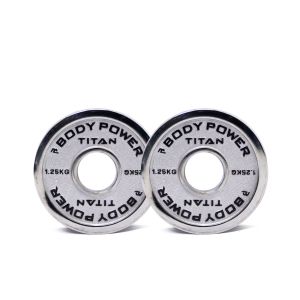 Body Power TITAN Calibrated Cast Iron Olympic Plate 1.25kg (x2)