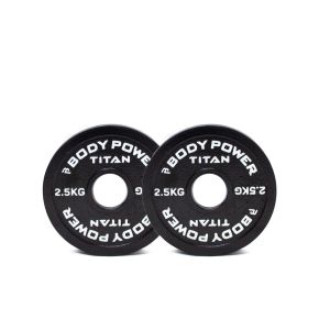 Body Power TITAN Calibrated Cast Iron Olympic Plate 2.5kg (x2)