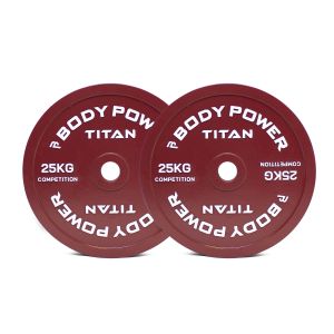 Body Power TITAN Calibrated Cast Iron Olympic Plate 25kg (x2)