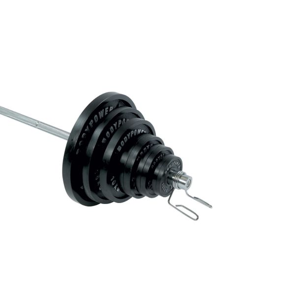 Body Power 100Kg Olympic Weight Set (6FT Bar)