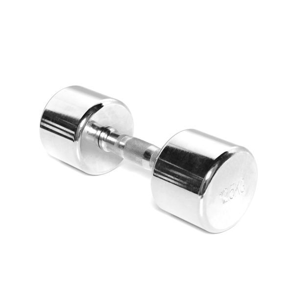 Body Power 12.5Kg Ergo Chrome Dumbbells (x2)