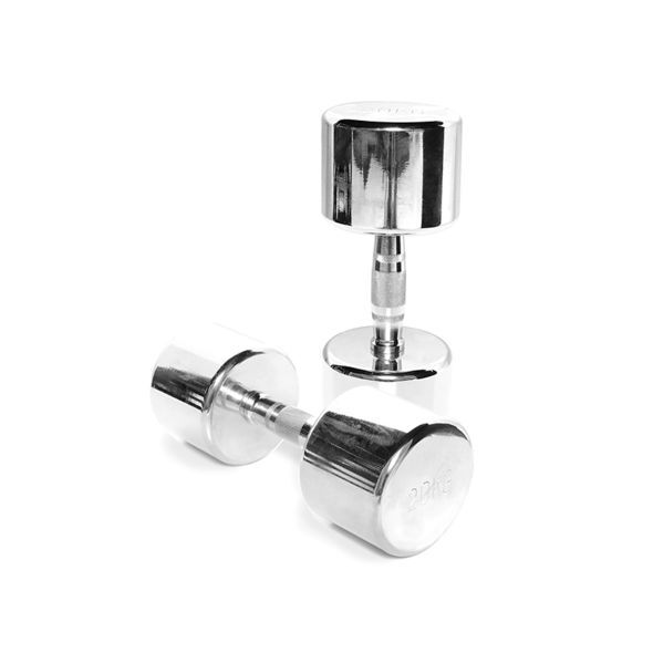 Body Power 20Kg Ergo Chrome Dumbbells (x2)