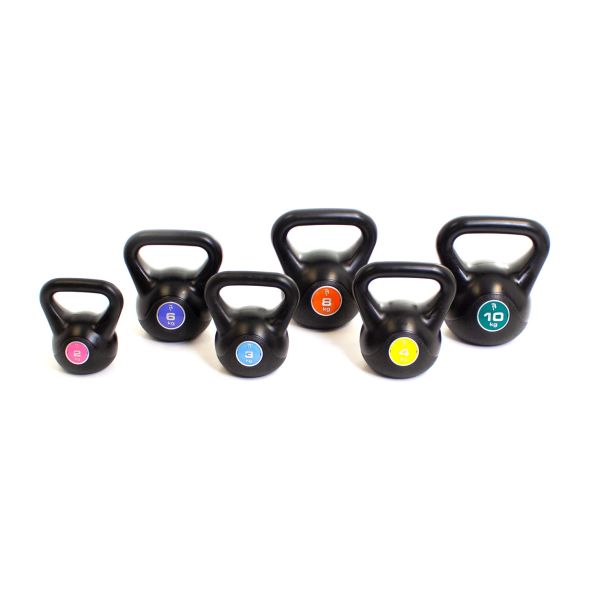 Body Power Vinyl Kettlebells - 2-10kg (Set of 6)